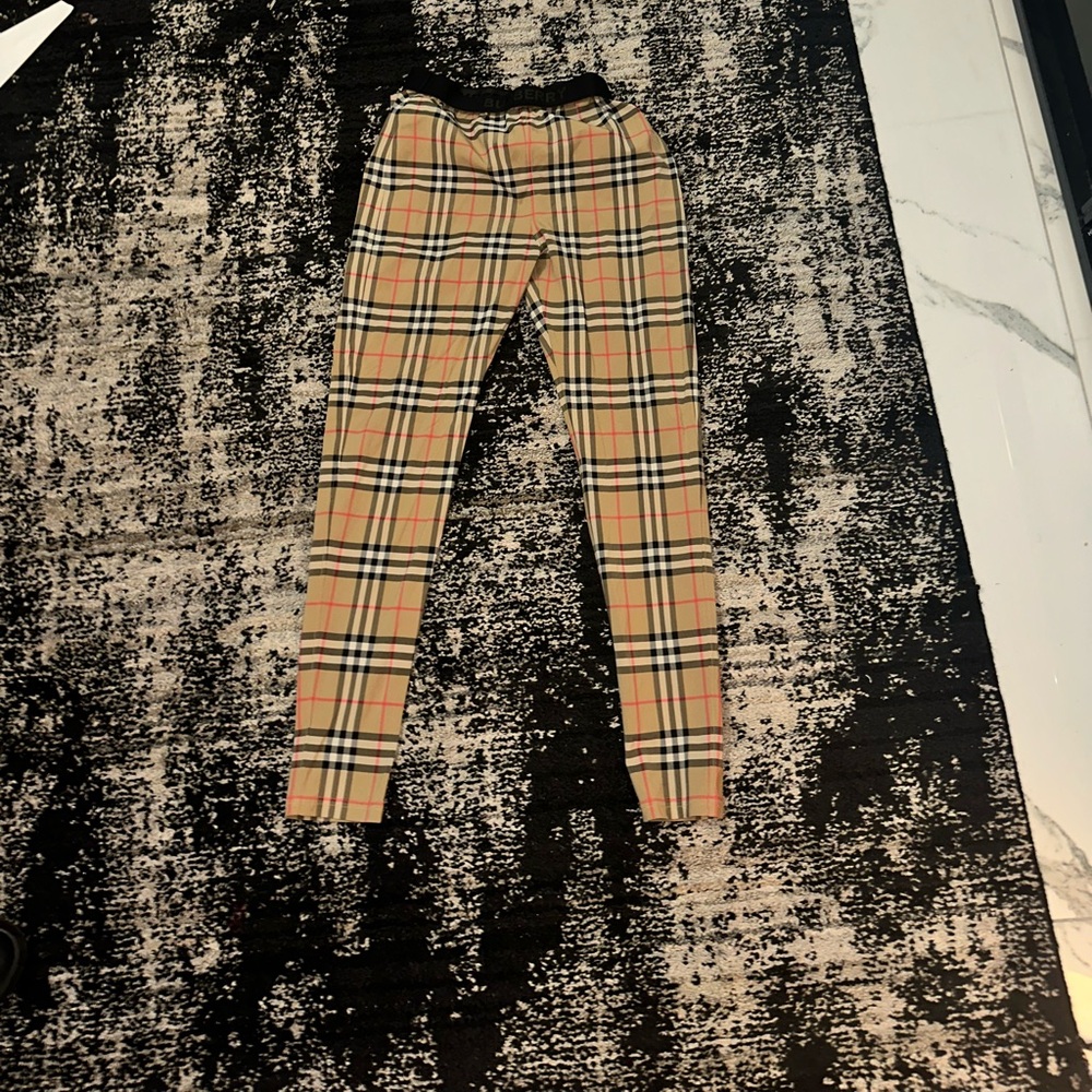 Burberry women  Plaid Leggings - Beige and Black